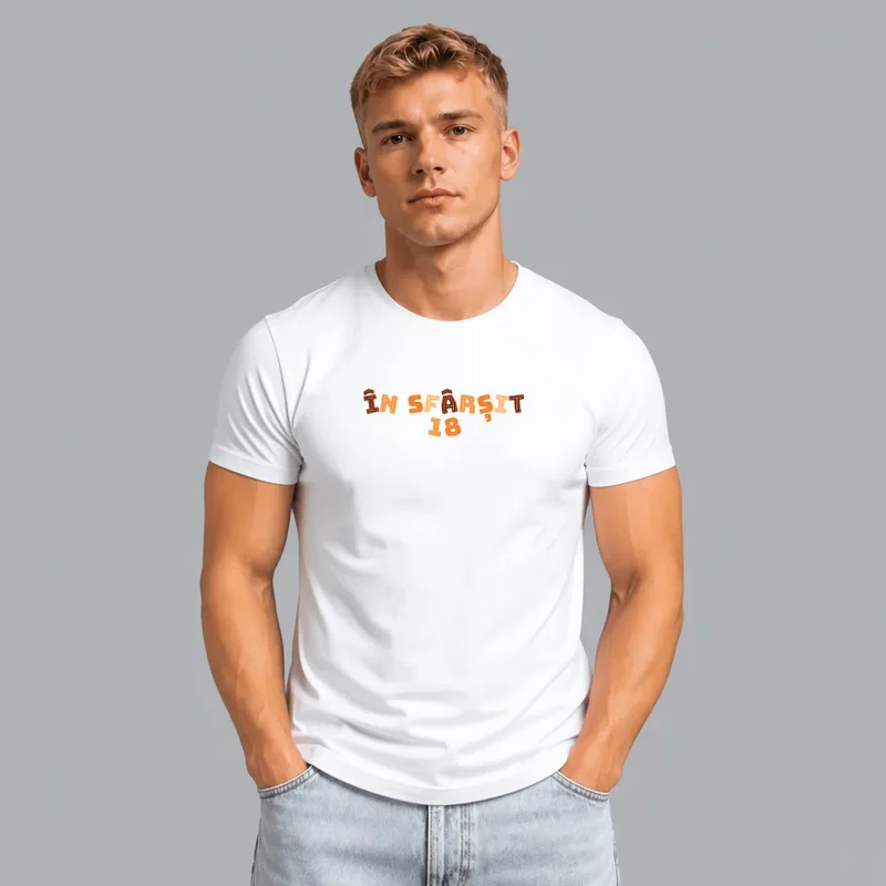 Tricou cu designul „Tricou „În sfârșit 18””