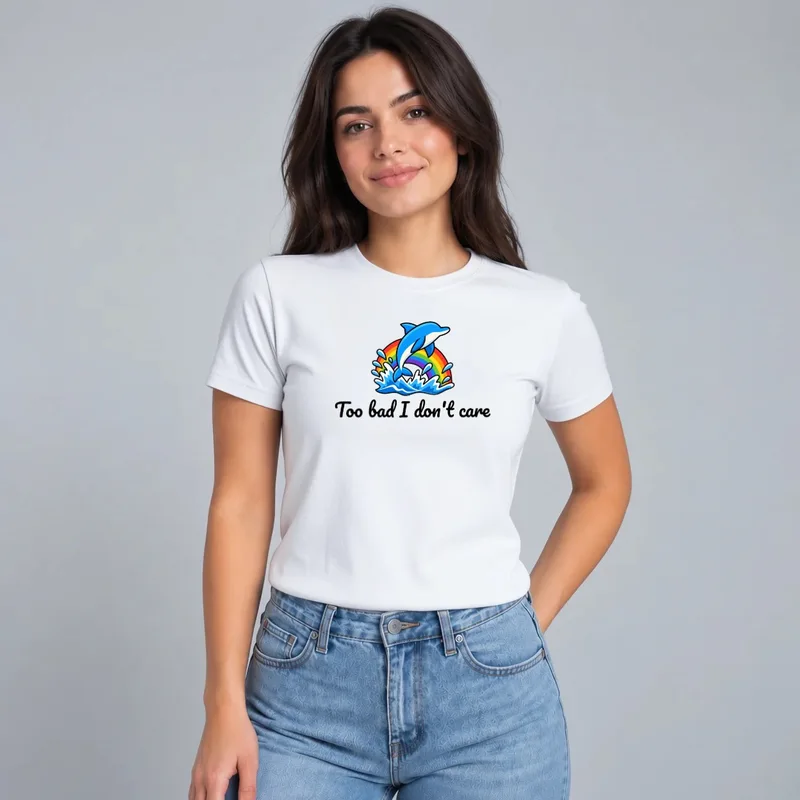 Tricou cu designul „Tricou „Too bad I don’t care””