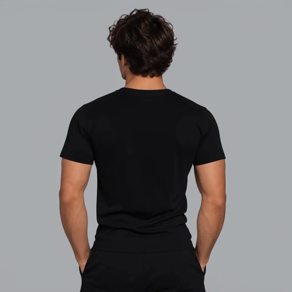 Tricou „Printozaurul” — Negru, Spate