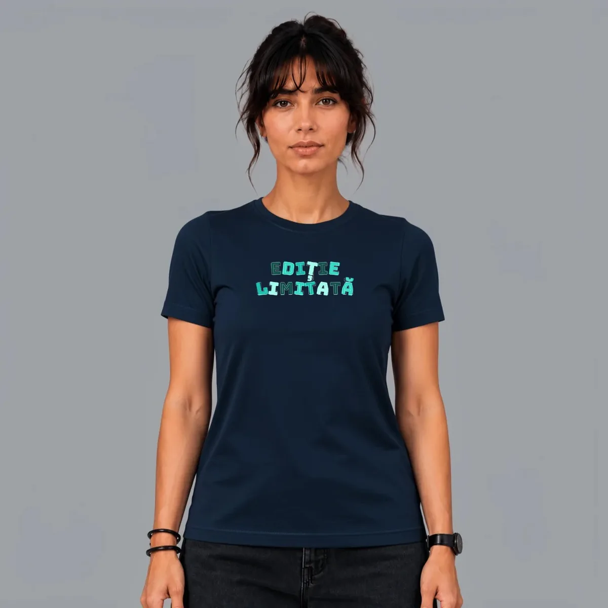 Tricou „Ediție limitată” — Bleumarin, Față