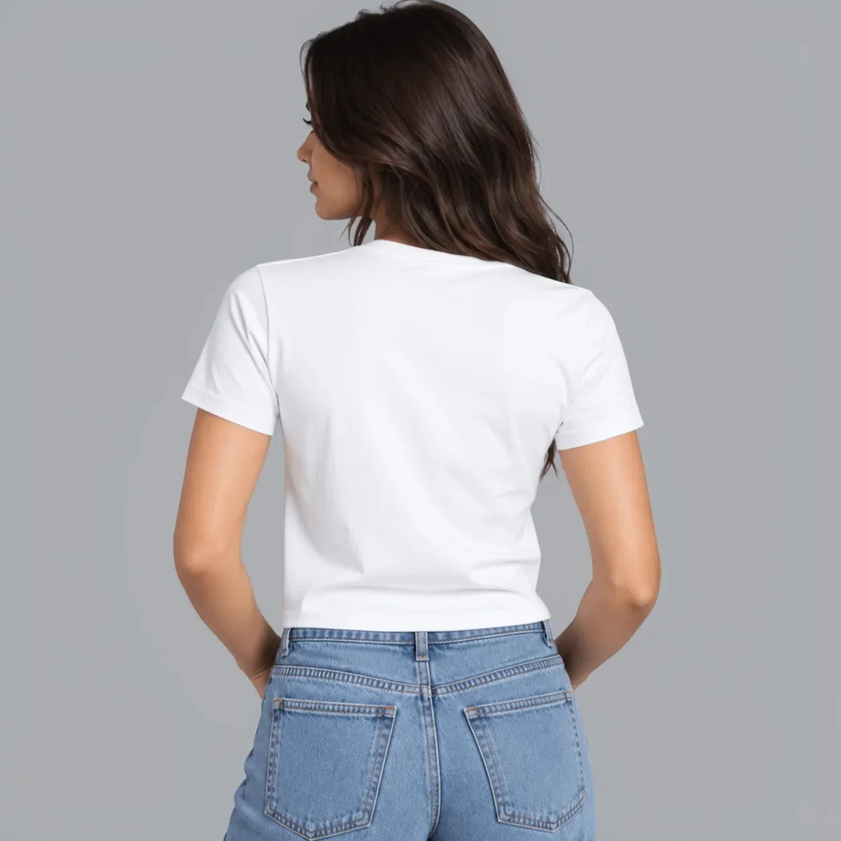 Tricou 18 & Fabulous — Alb, Spate