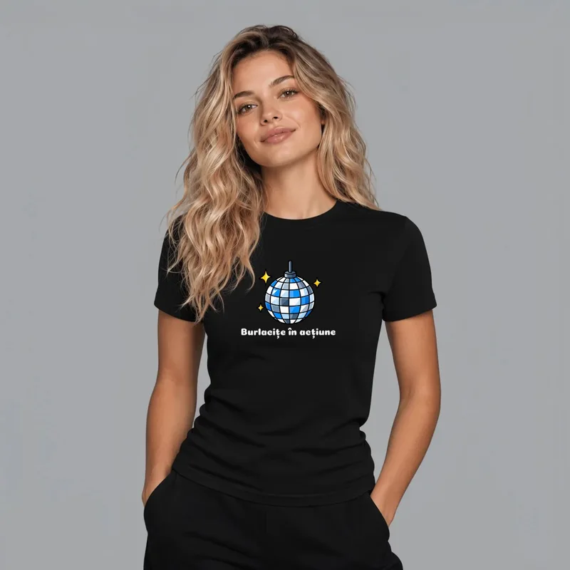 Tricou cu designul „Tricou „Burlăcițe în acțiune””