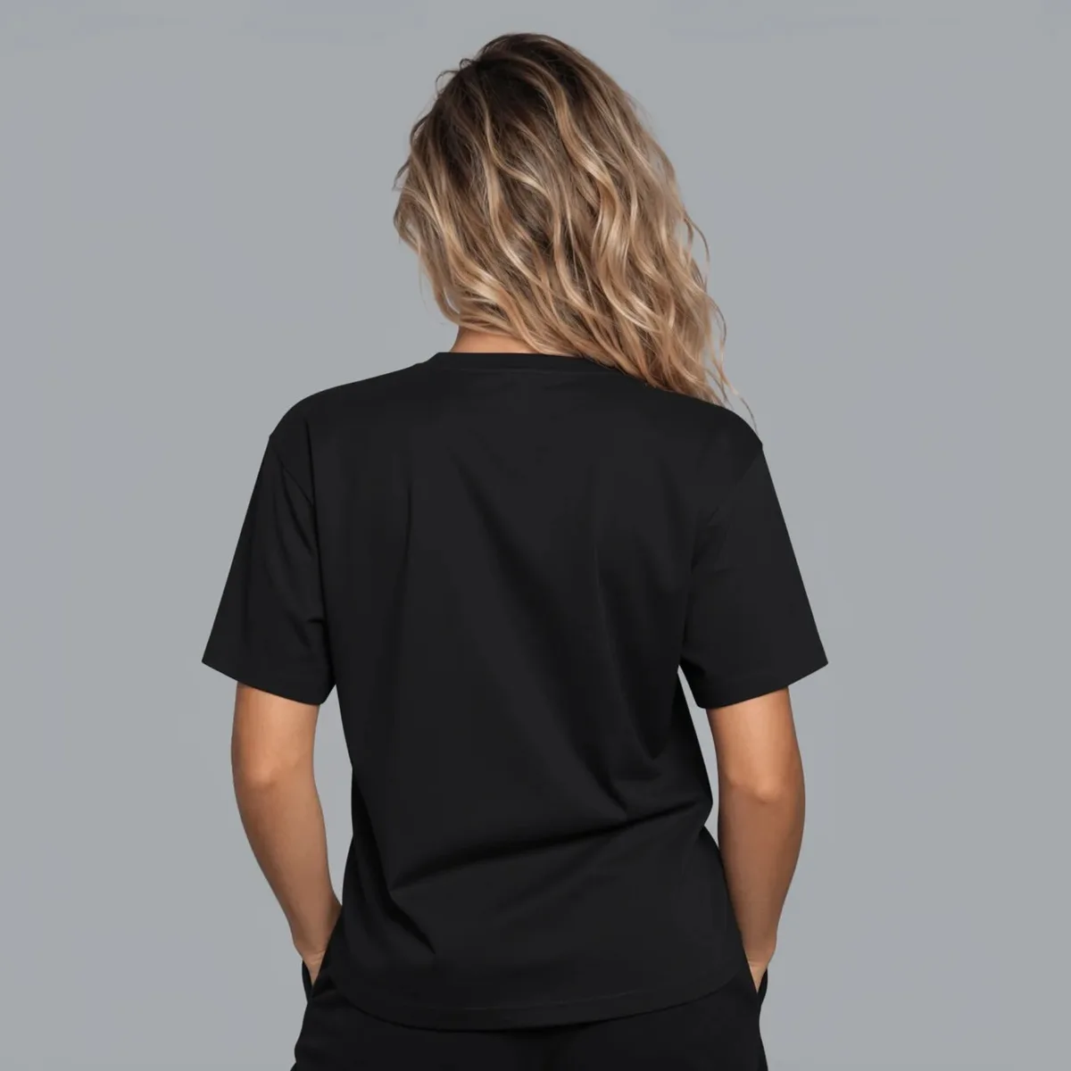 Tricou "Am zis da" — Negru, Spate