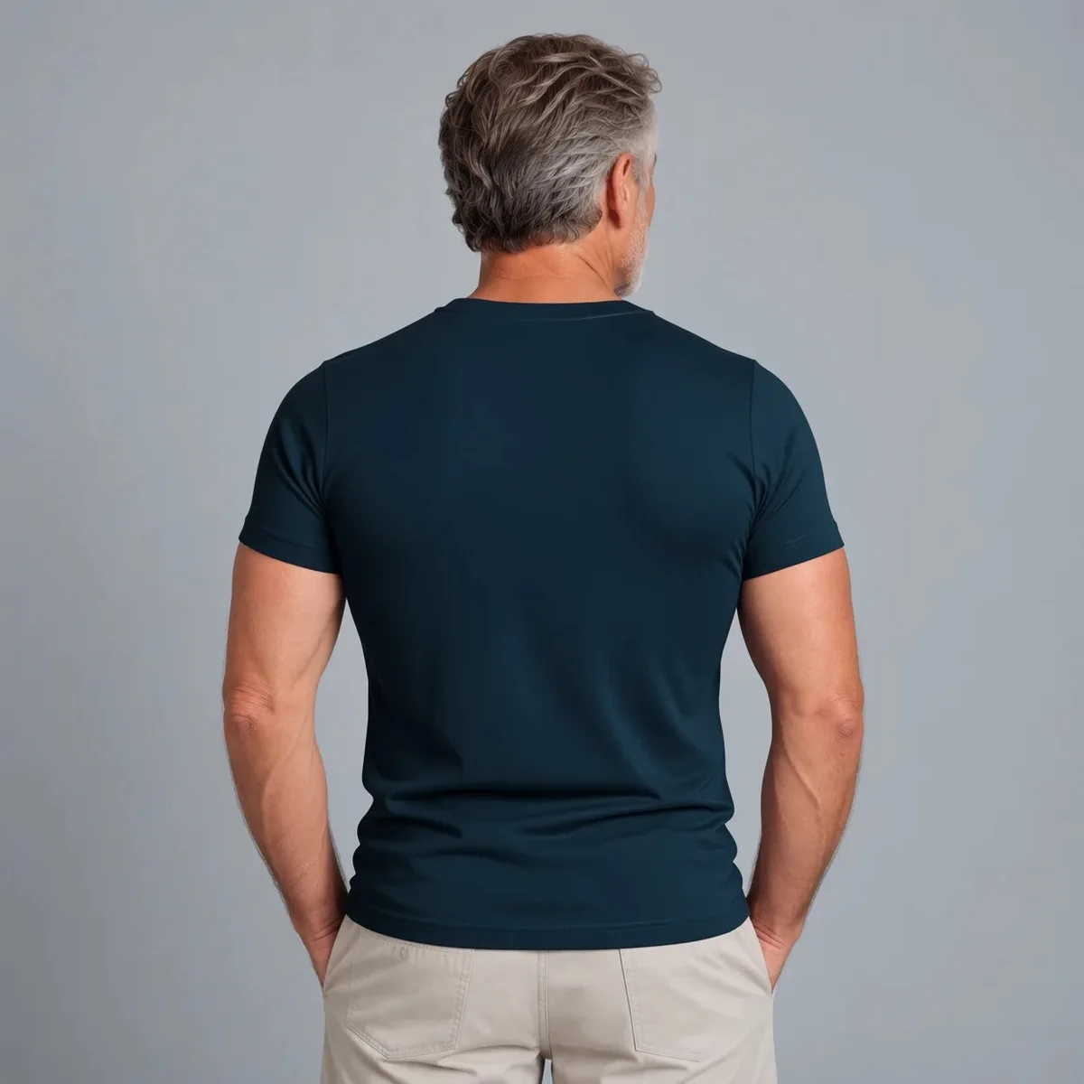 Tricou Dad — Bleumarin, Spate