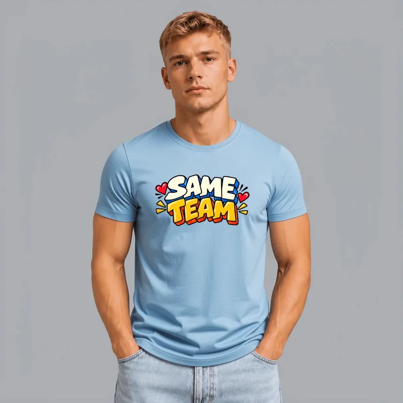 Tricou cu designul „Tricou Same Team”
